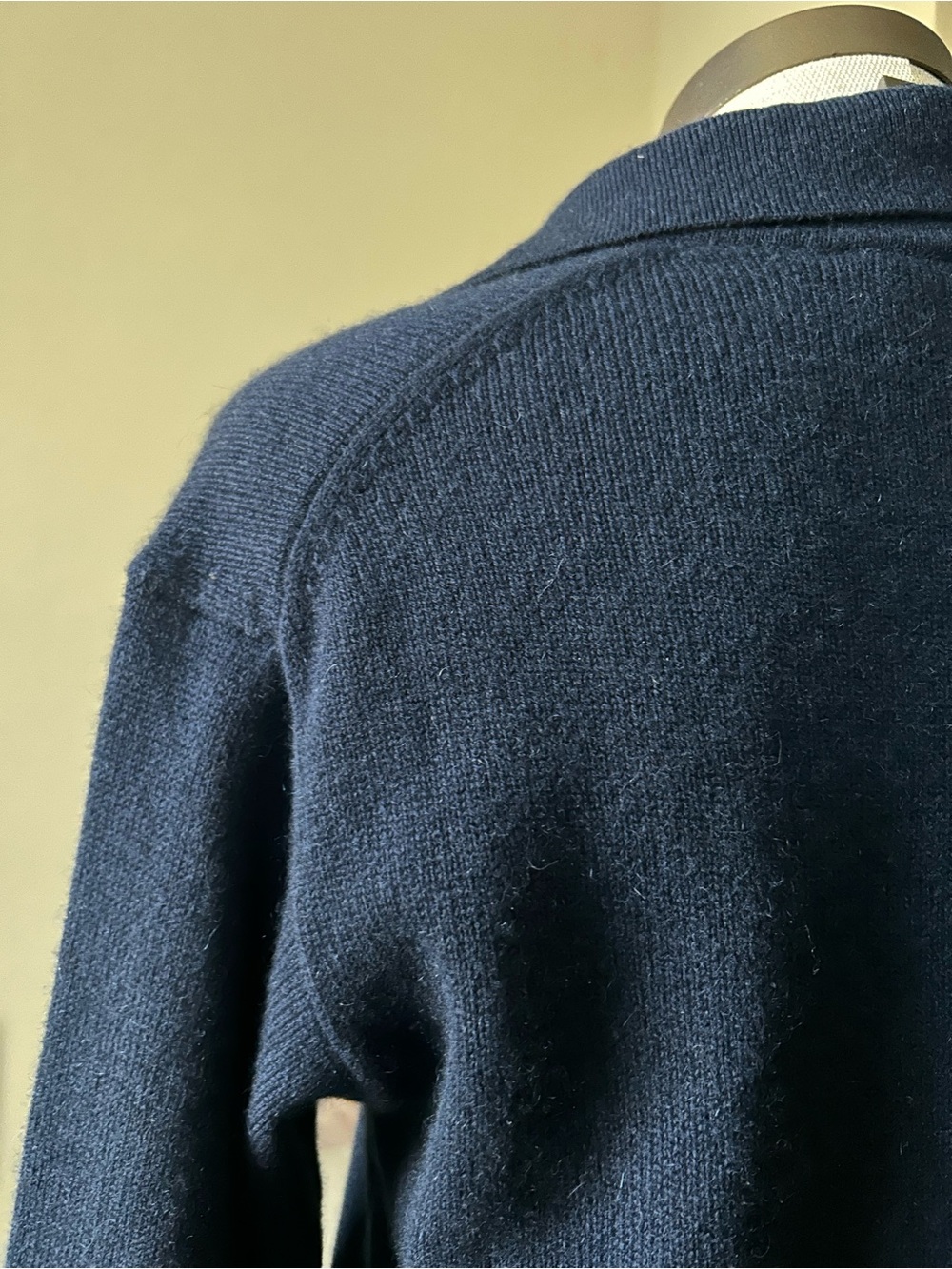 Reformation Navy V‑Neck Long Sleeve cashmere dress - Picture 5 of 10
